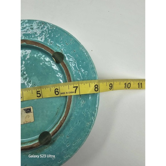 Vintage Mid-Century Bitossi For Rosenthal-Netter Ceramic Blue Glazed Ashtray - Picture 9 of 11